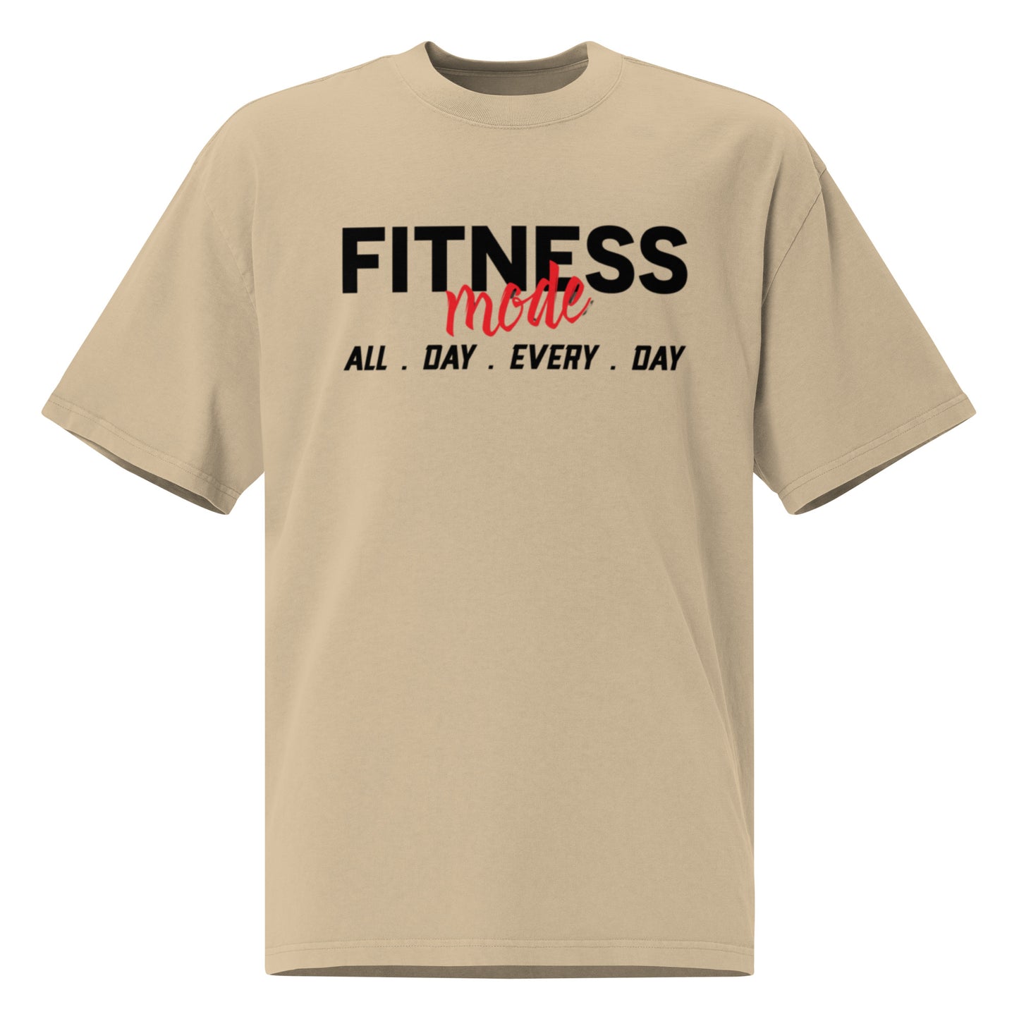 Fitness Mode oversized faded t-shirt